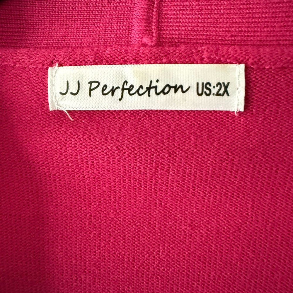 Perfection Fuchsia Open-Front Cardigan - Picture 2 of 2